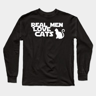 real men loves cats Long Sleeve T-Shirt